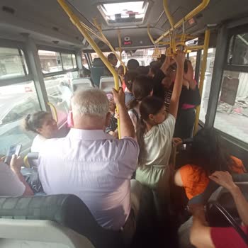 Hatay Büyükşehir Belediyesi Dolmuşun Tıka Basa Olması