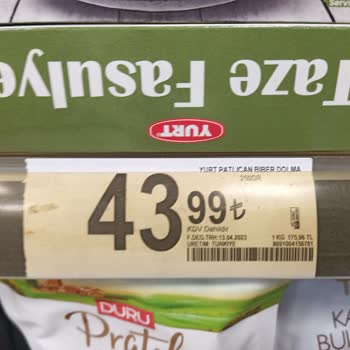 Onur Market Raf Etiketi İle Kasa Fişi Fark Hk