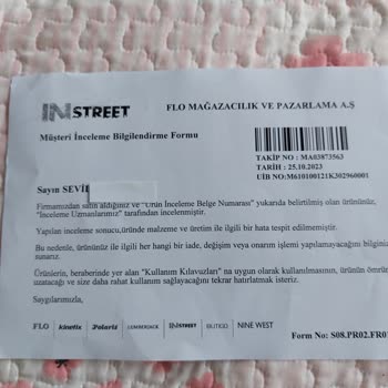 In Street'ten Alınan Skechers Ayakkabının Tabanları Kayıyor