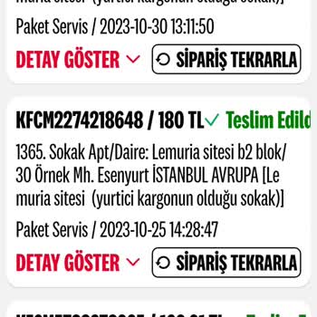 KFC Ücreti Peşin Alıp Siparişimi Getirmedi
