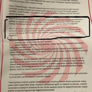 Garanti Kapsamındaki TV Media Markt Tarafından Mağdur Bırakıldım