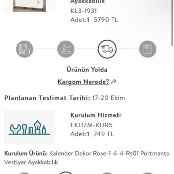 Vivense Teslim Edilmeyen Ürün.