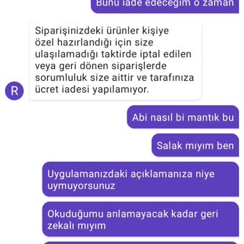 Getir Yemek Yanlış Açıklamayla Mağdur Ediyor