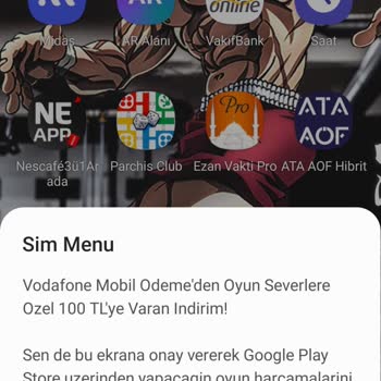 Vodafone Sim Menü Abonelik İşlemleri