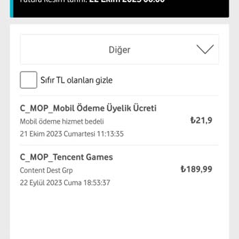 Vodafone Hattımdan Bilgim Ve Rızam Olmadan Para Çekildi