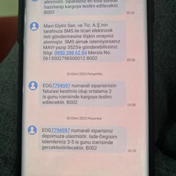 Maviden Aldığım Ürünlerin Teslim Edilmemesi