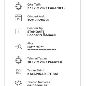 Yurtiçi Kargo Kargo Geç Gelme Sorunu 999