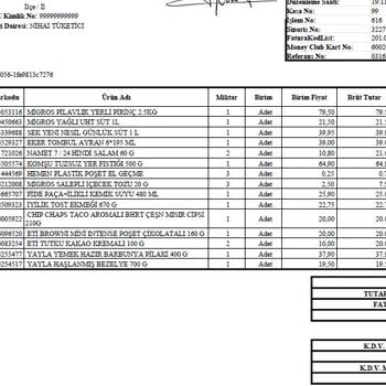 Migros Hemen'den Alışveriş Faturası Alamazmışız Onlar Hemen Getirirmiş