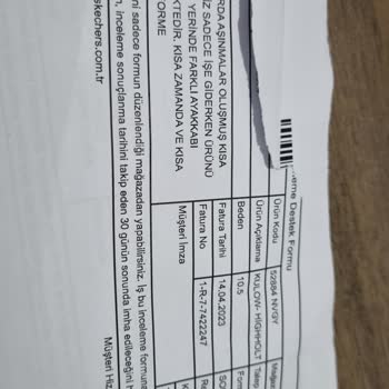 Skechers Dikiş Patlaması Ve Tabanda Aşırı Aşınma