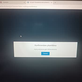 Anadolu Üniversitesi Canlı Derse Giriş Yapamıyorum
