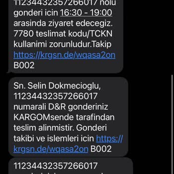 Kargomsende Kargo Firması Şikayet