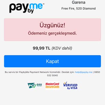 PaybyMe Onaylanmamış İşlemin Parasını İade Talebini Ret Etmişler.