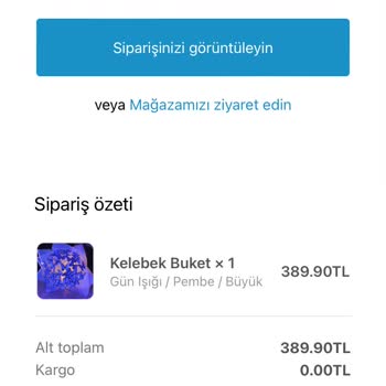 Sevgilimehediyem.com Siparişiyle İlgili Sorun