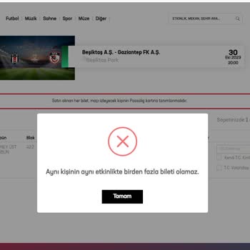 Passolig Passo Bilet Alamama Ve Hata Uyarısı Hk.