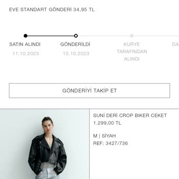 Zara Elime Ulaşmayan Ürün