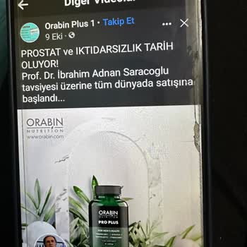 Orabin Plus 1 Prostat İlacı Orijinal Değil