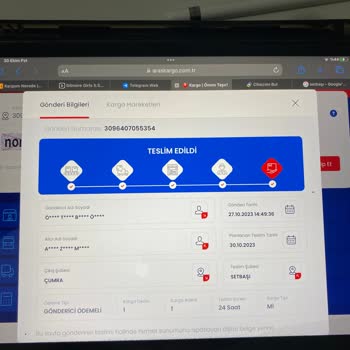 Aras Kargo Setbaşı Şubesi Kargo Teslim Etmemesine Rağmen Edildi Diyor