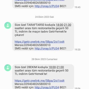Getir Yemek Kupon Problemi