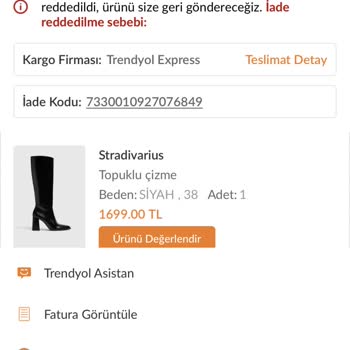 Trendyol İade İşlemi Olmadı