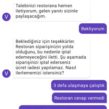 Köfteci Yusuf Sorumsuzluğu (getir Yemek)