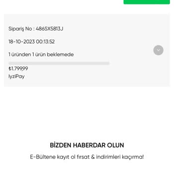 Oyku Wear Ürünün Kargolanmaması Akabinde İptal Edilen Ürün Parasının İadesi