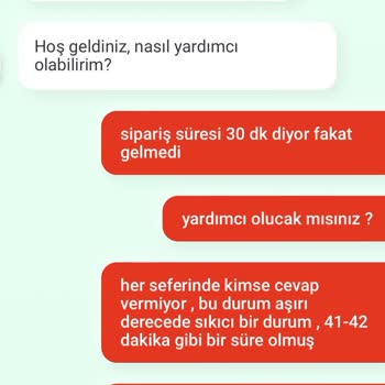 Tıkla Gelsin Siparişin Teslim Edilmemesi Ve Müşteri Hizmetleri