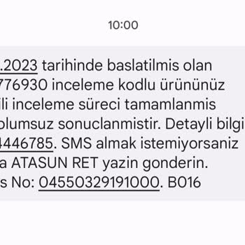 Atasun Optik'ten Aldığım Rayban Güneş Gözlüğünün Kol Vidası Gevşemiş