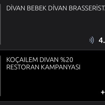 Koç Ailem Divan Bebek Restorant İndirimi