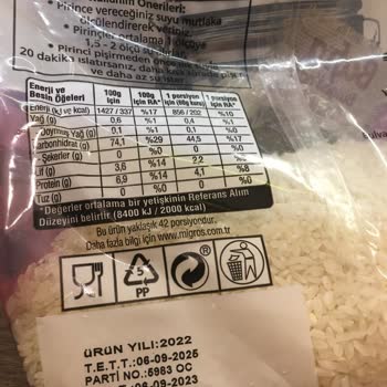 Migros Marka Pirinçten Yabancı Madde Çıktı