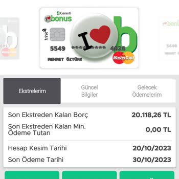 Garanti Bonus Kartı Borcuma İtiraz