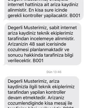 Türk Telekom Arıza Sorunu Giderememe