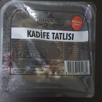 Tarihi Geçmediği Halde Bozuk Çıkan BİM Osmanoğlu Tatlısı