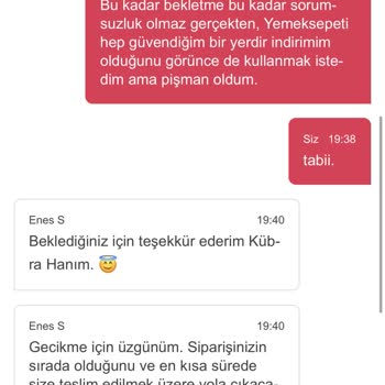 Yemeksepeti Yanlış Gönderilen ÜRÜN/YOĞUNLUK Sorunu