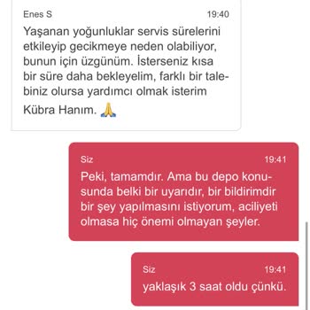 Yemeksepeti Yanlış Gönderilen ÜRÜN/YOĞUNLUK Sorunu