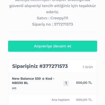 Customs.shop (Instagram) Kargo Teslim Edilmedi
