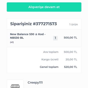 Customs.shop (Instagram) Kargo Teslim Edilmedi