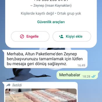 Altun Paketleme Herhangi Doğacak Sorunlar İçin Tedbir
