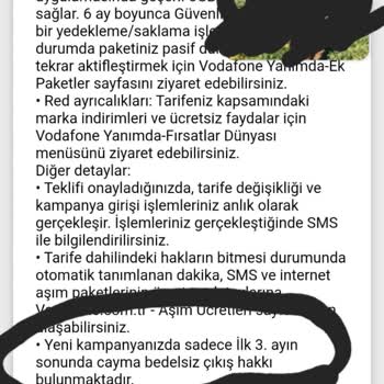 Vodafone Cayma Bedeli İptali