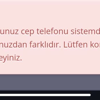 Passolig "Girmiş Olduğunuz Cep Telefonu Sistemde Kayıtlıdır