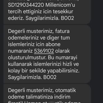 Millenicom Ulaşılamayan Müşteri Hizmetleri Ve Bitmeyen Altyapı Çalışmaları