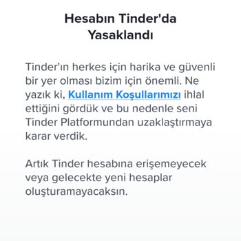 Tinder Hesabım Sebepsiz Yasaklandı Para İadesi Alamıyorum