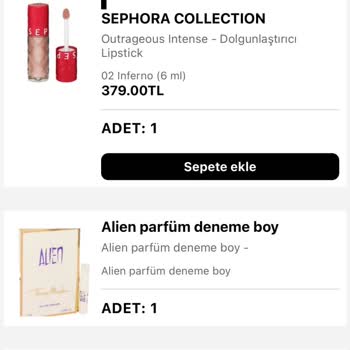 Sephora Hak Ettiğim Kutuyu Göndermiyor Siparişim Eksik Geldi