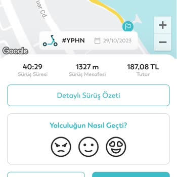 BinBin Sürüş Sonlandırmasının Bakiye Yetersizliğinden Dolayı İptali