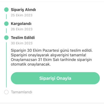 Dolap İade Talep Butonu