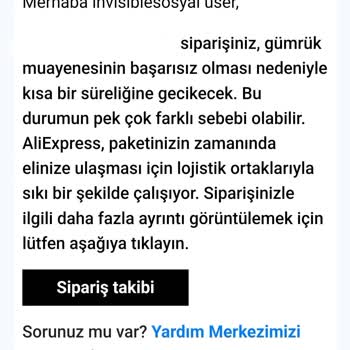 Sinotrans Makzume Lojistik Siparişime El Koydu