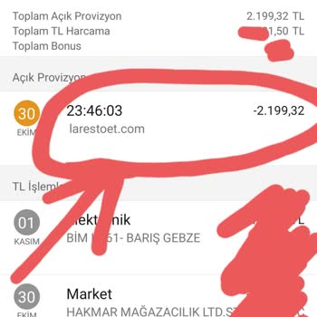 Garanti BBVA Bilgim Dışında Çekilen Ödeme! Açık Bekleyen Provizyon!
