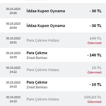 misli Para Çekme Hatası