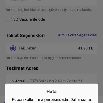 N11 Uçuş Kuponumu Kullanamıyorum