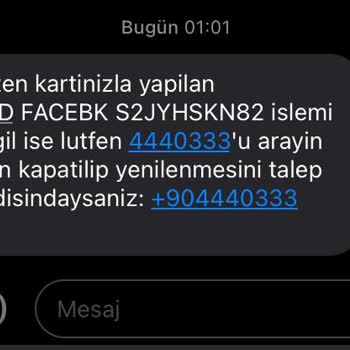 Facebook Kredi Kartımdan İzinsiz Para Çekmiş