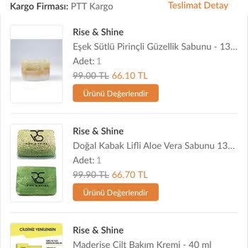 Rise & Shine Ürünlerinin Kalitesi Sıfır